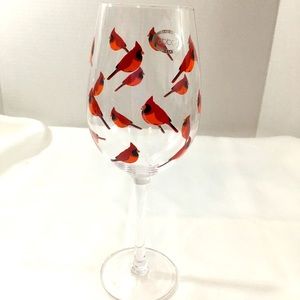 Cardinal goblet. Abbott cardinals glass. 4”x 9-1/2” height. Gorgeous!!